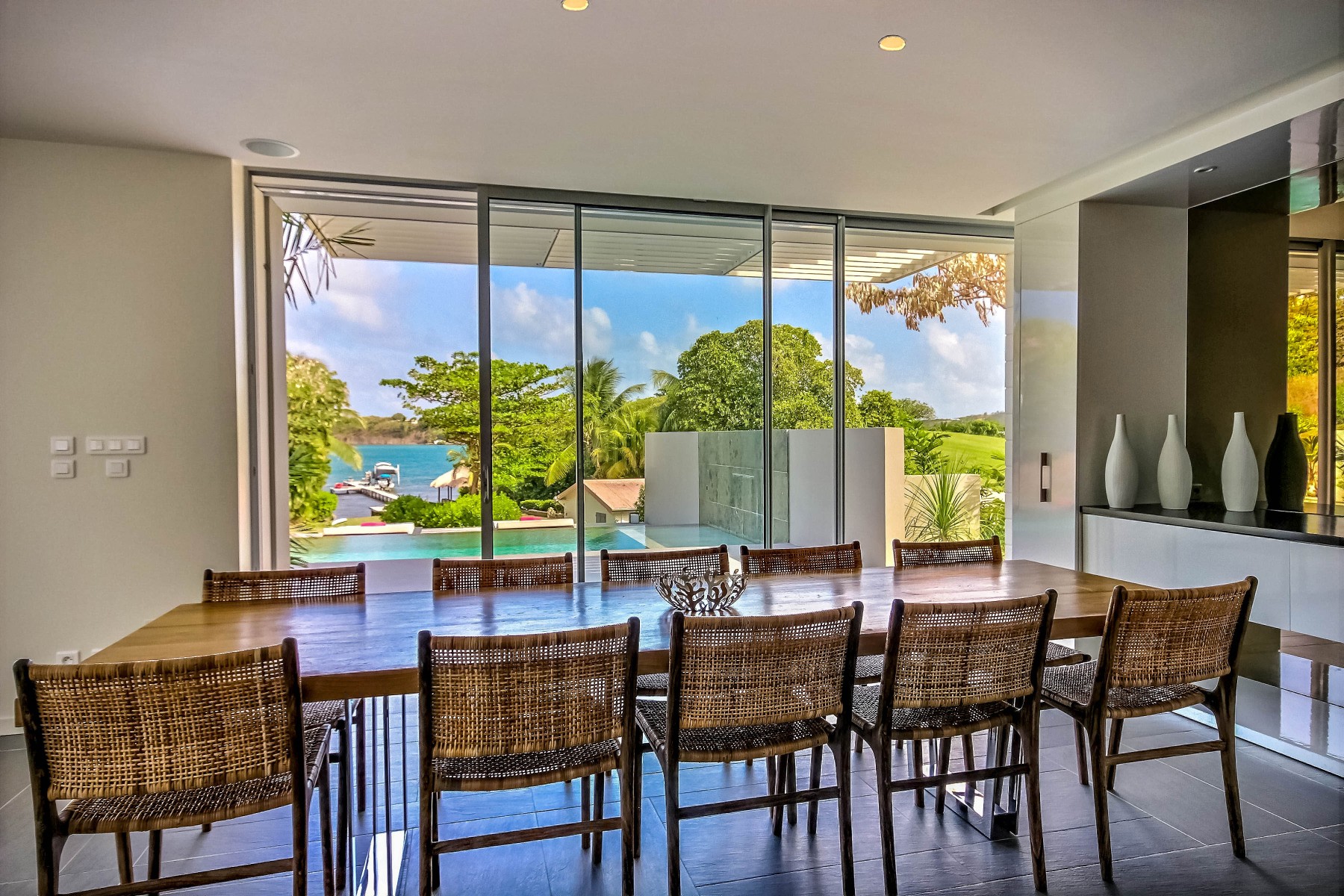 Le François - Villa 4 ou 6 chambres en bord de mer avec piscine