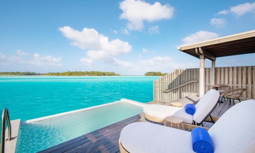 Suite Pilotis Vue Lagon avec Piscine