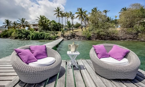 Trois-Îlets - Villa 4 ou 6 chambres en bord de mer avec piscine