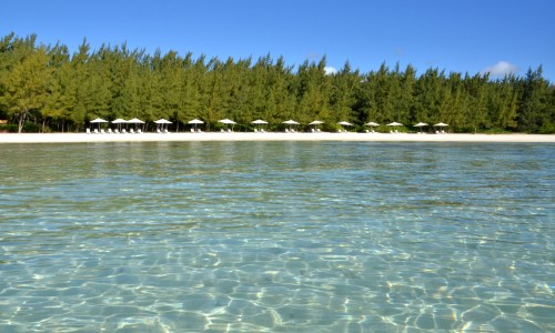 Plage sur l'Ile aux Cerfs