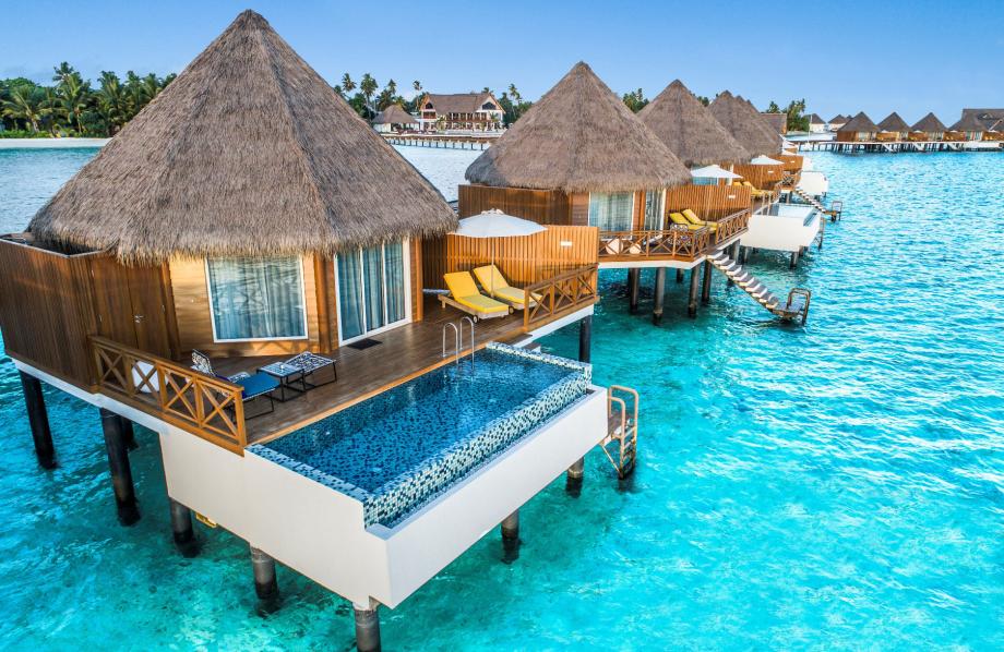 Over Water Sunset Pool Villa